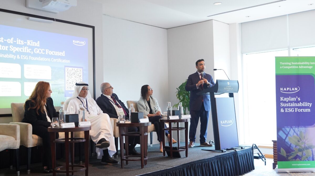 Kaplan MENA Hosts Landmark Sustainability and ESG Forums in Riyadh and Dubai;  Launches First-of-Its-Kind Sustainability & ESG Foundations Certificate